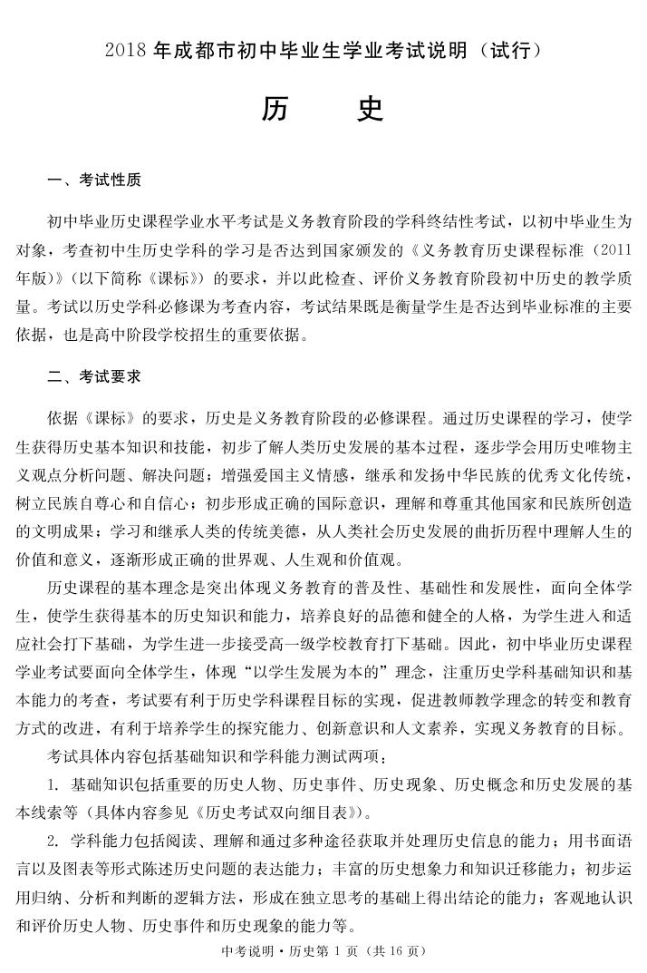 �Ĵ��ɶ�2018���п�����˵������ʷ