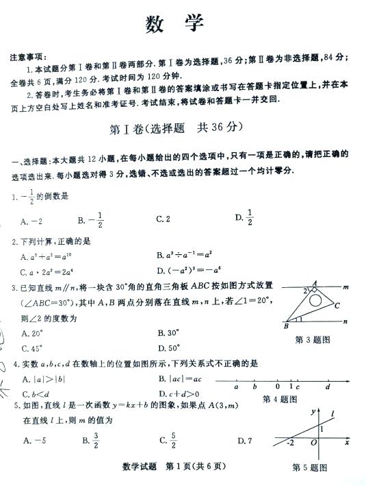 2018��ɽ����ׯ�п���ѧ���⣨�ѹ�����