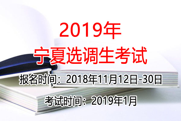 2019年宁夏选调生考试报名时间及报名入口【2018年11月12-30日】