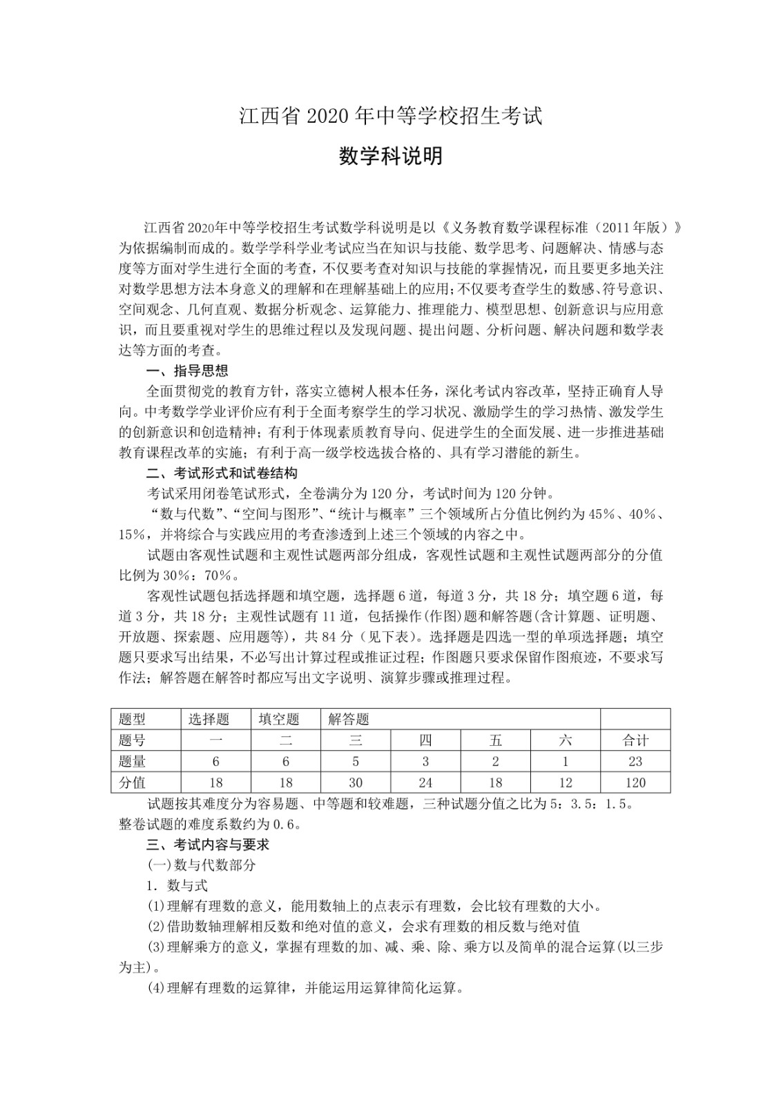 ����ʡ2020���е�ѧУ����������ѧѧ�ƿ���˵��