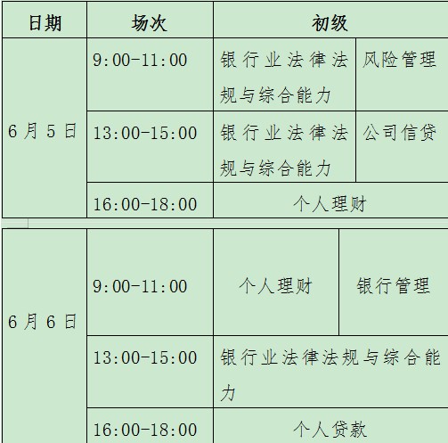 2021上半年吉林初级银行从业资格考试的地点在哪里
