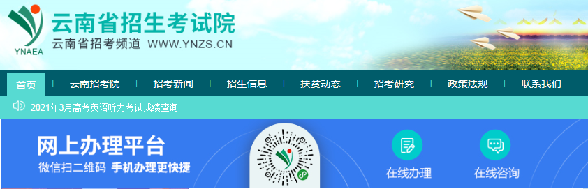 2021ϸ߿(zhn)CӡW(wng)ַڣhttps://www.ynzs.cn/