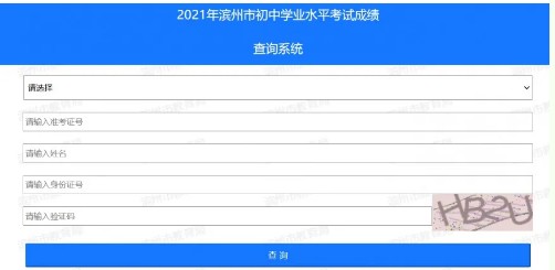 输入准考证号,姓名,身份证号,验证码,即可登录查询自己中考成绩