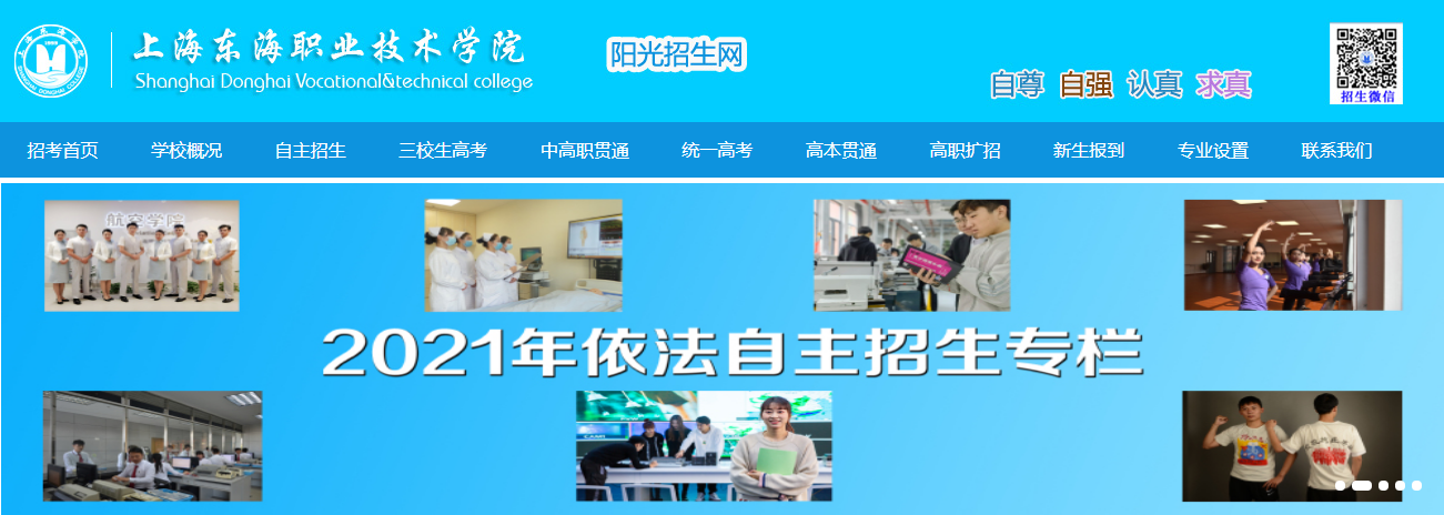 上海东海职业技术开云kaiyun(中国)院2021高考录取通知书查询入口