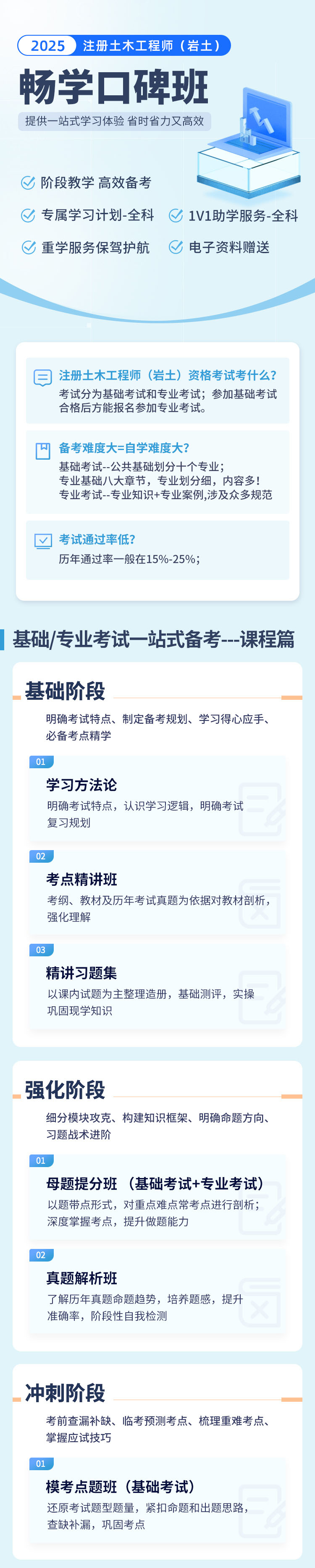 注册岩土工程师考试科目 25年环球畅学口碑班课程推荐！