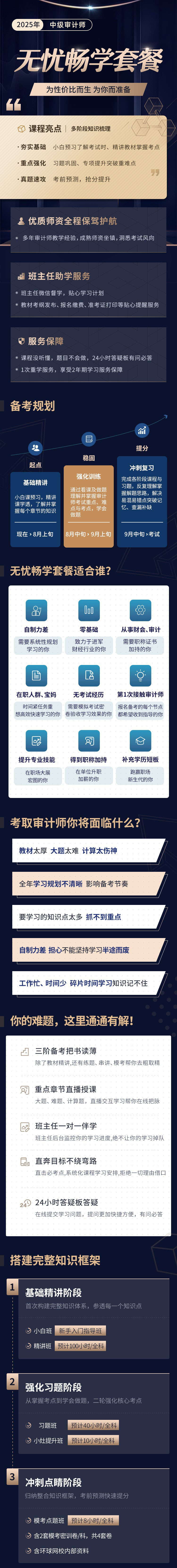 2025中级审计师考试时间9月27日 环球中级审计师无忧畅开云kaiyun(中国)套餐课程！