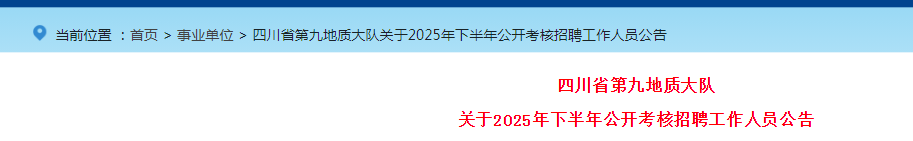 �Ĵ�ʡ�ھŵ��ʴ�ӹ���2025���°��깫��������Ƹ������Ա���棨13�ˣ�