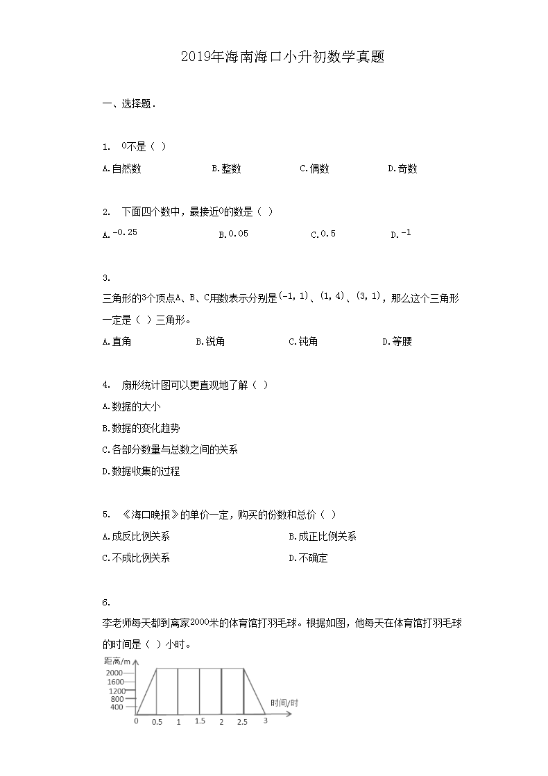 2019�꺣�Ϻ���С������ѧ����