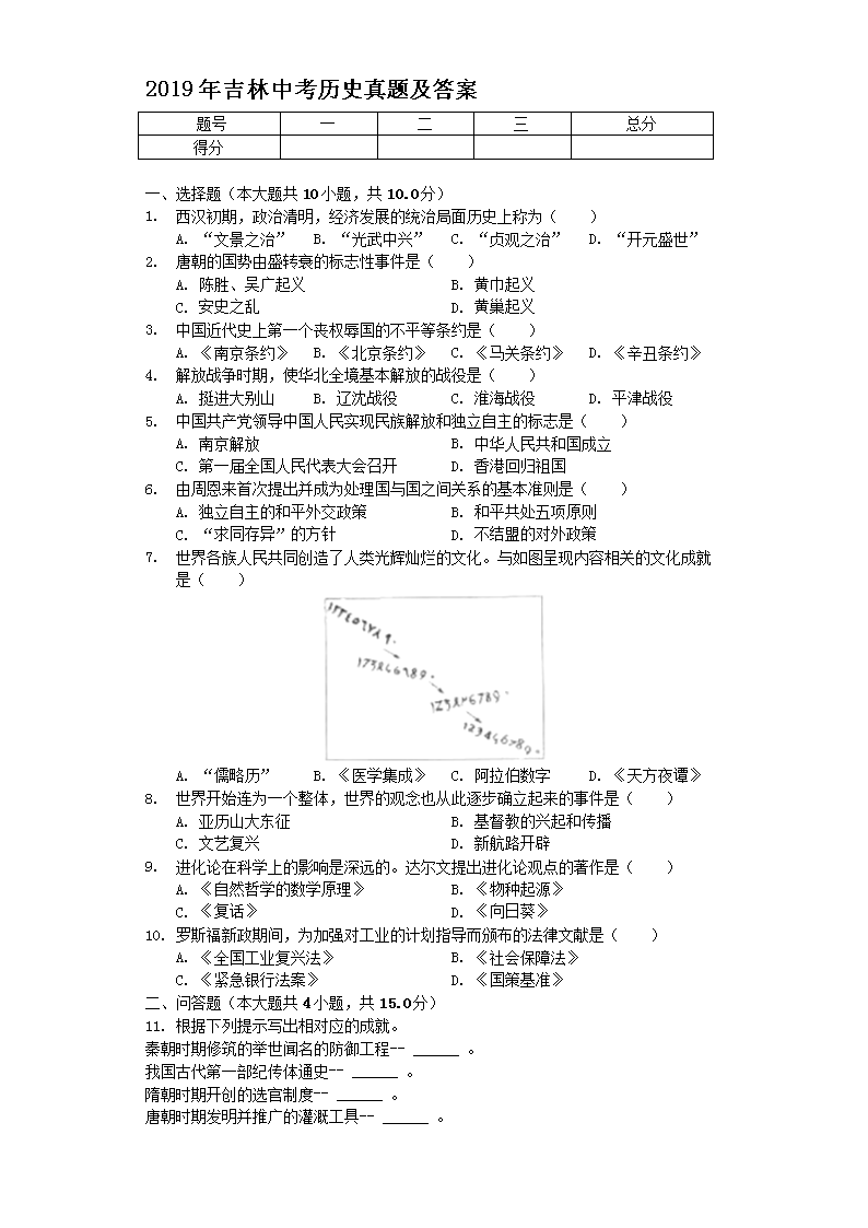 2019�꼪���п���ʷ���⼰��