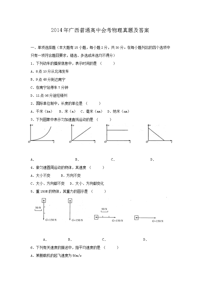 2014�������ͨ���лῼ�������⼰��