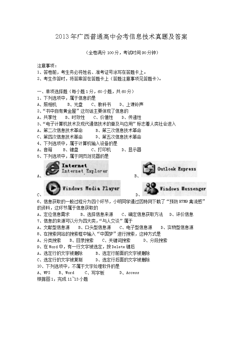 2013�������ͨ���лῼ��Ϣ�������⼰��