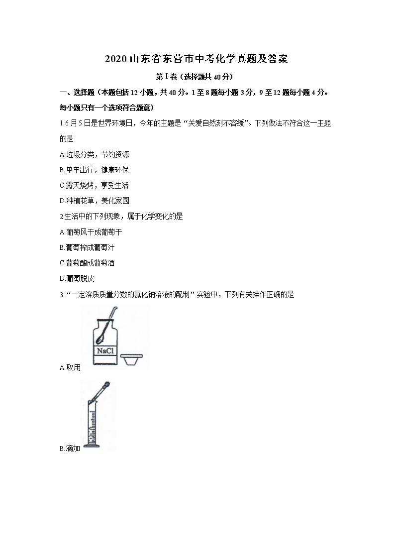 2020ɽ��ʡ��Ӫ���п���ѧ���⼰��