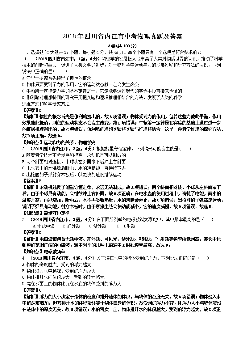 2018���Ĵ�ʡ�ڽ����п��������⼰��