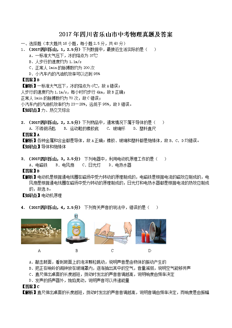 2017���Ĵ�ʡ��ɽ���п��������⼰��