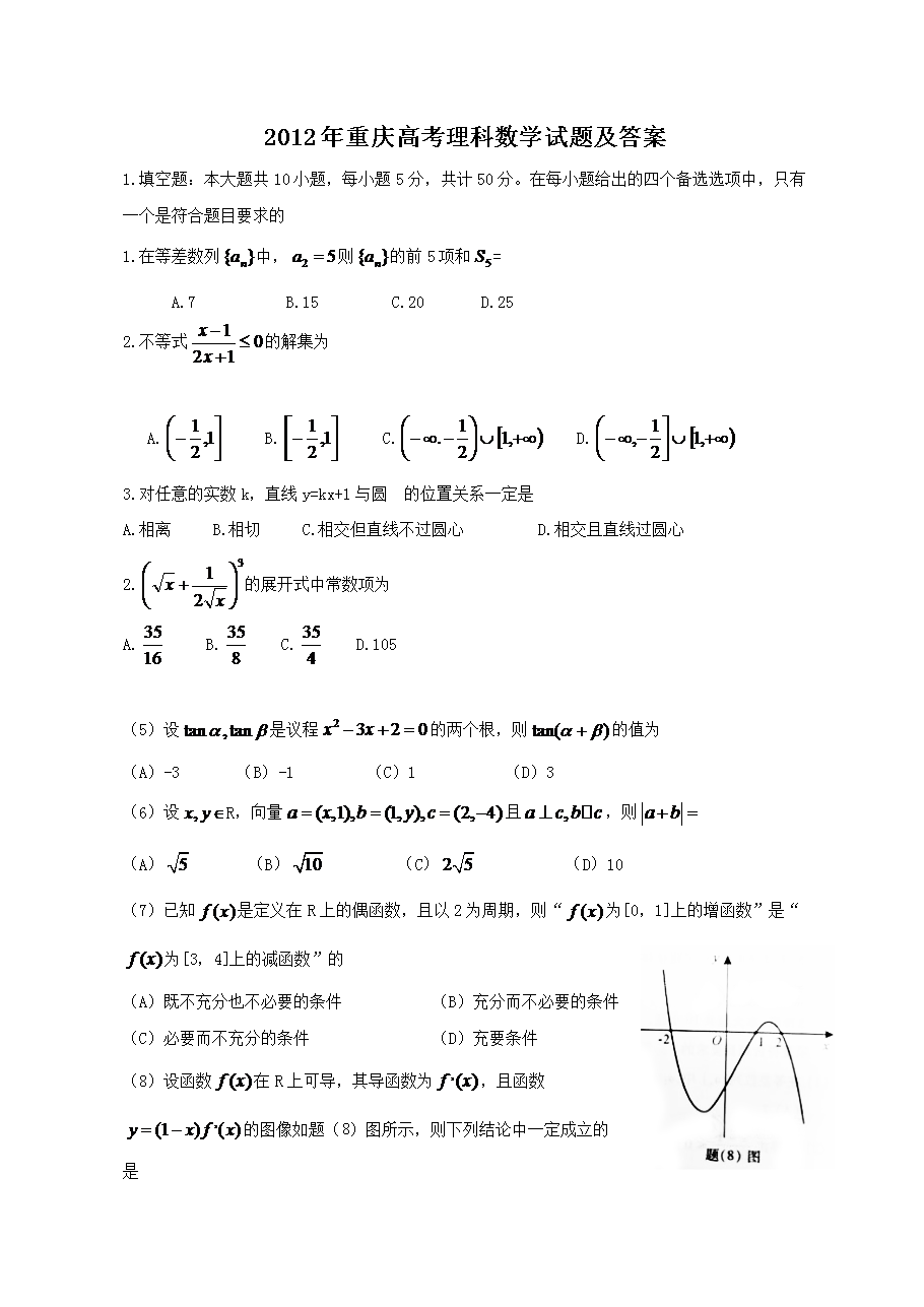 2012������߿�������ѧ���⼰��