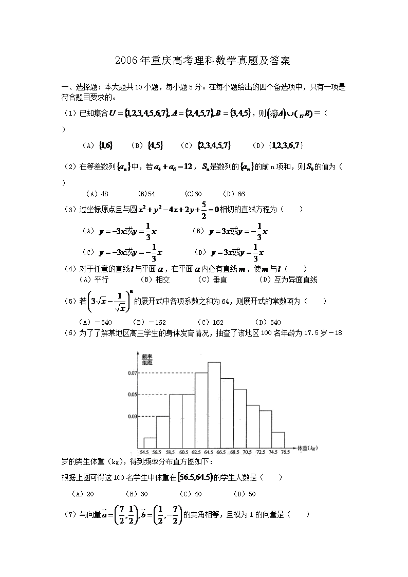 2006������߿�������ѧ���⼰��
