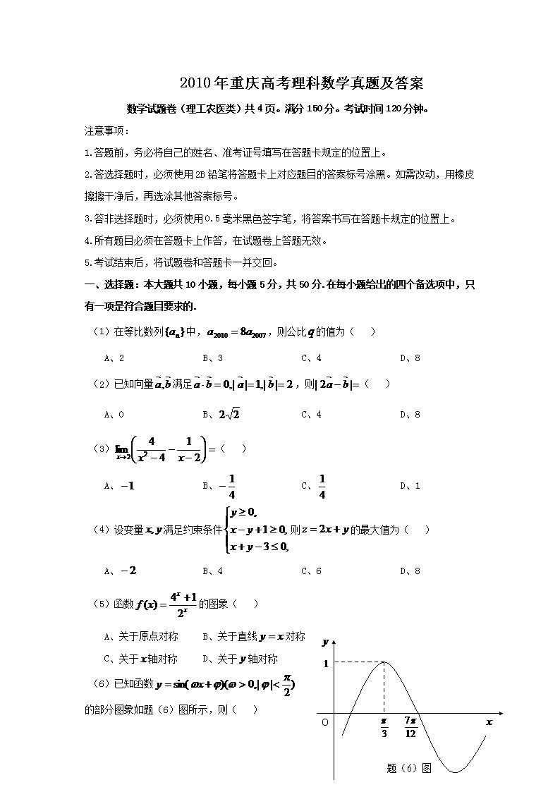 2010������߿�������ѧ���⼰��