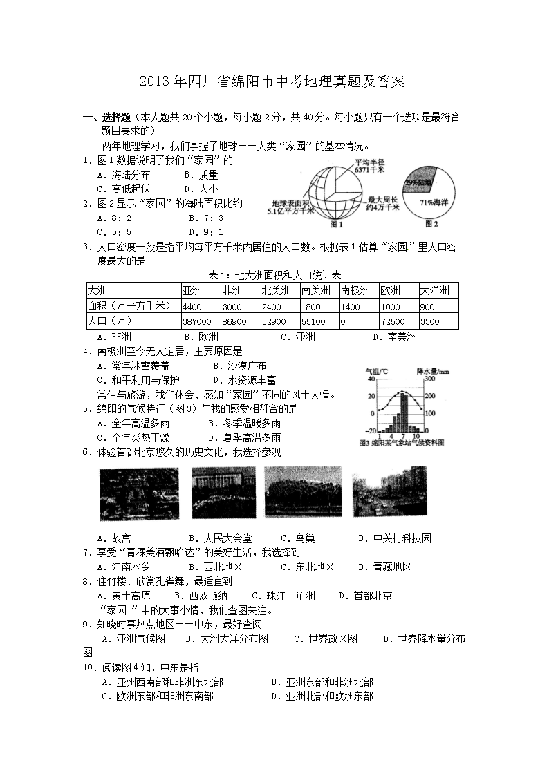 2013���Ĵ�ʡ�������п��������⼰��