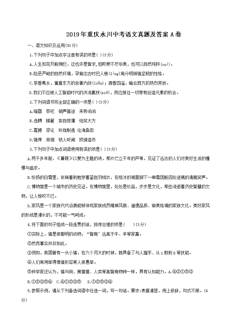 2019�����������п��������⼰��A��