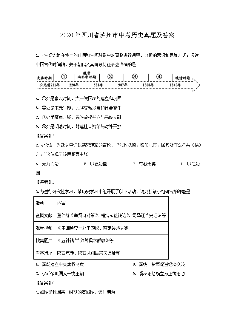 2020���Ĵ�ʡ�������п���ʷ���⼰��