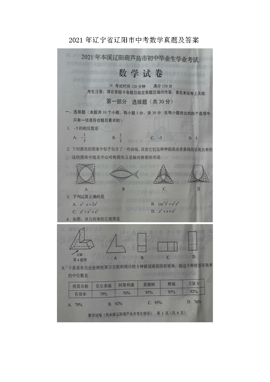 2021������ʡ�������п���ѧ���⼰��