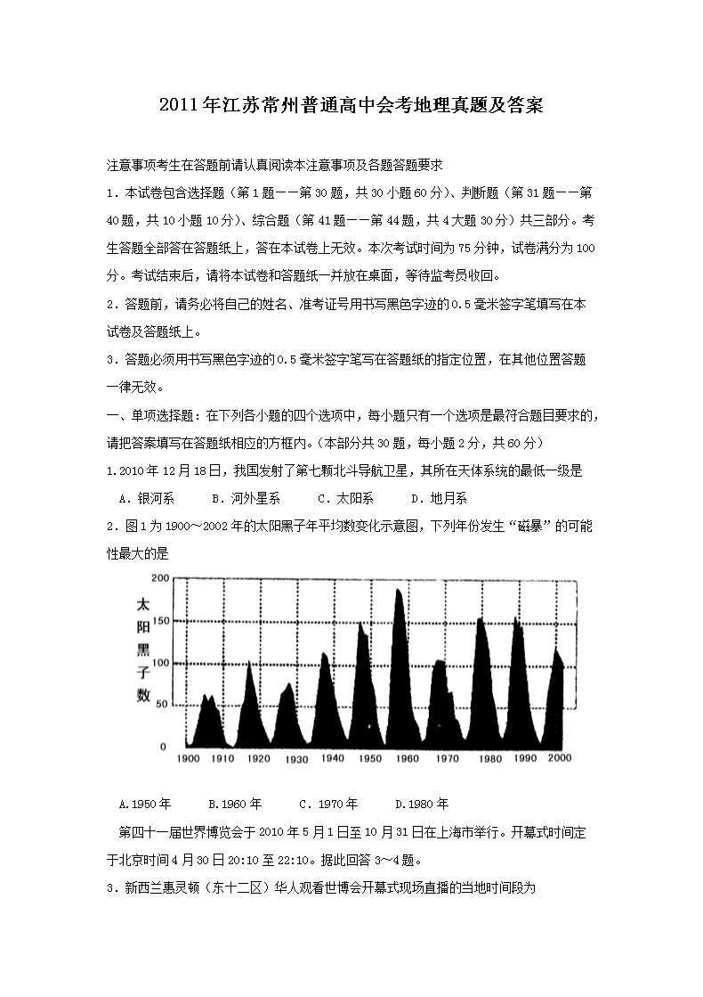 2011�꽭�ճ�����ͨ���лῼ�������⼰��