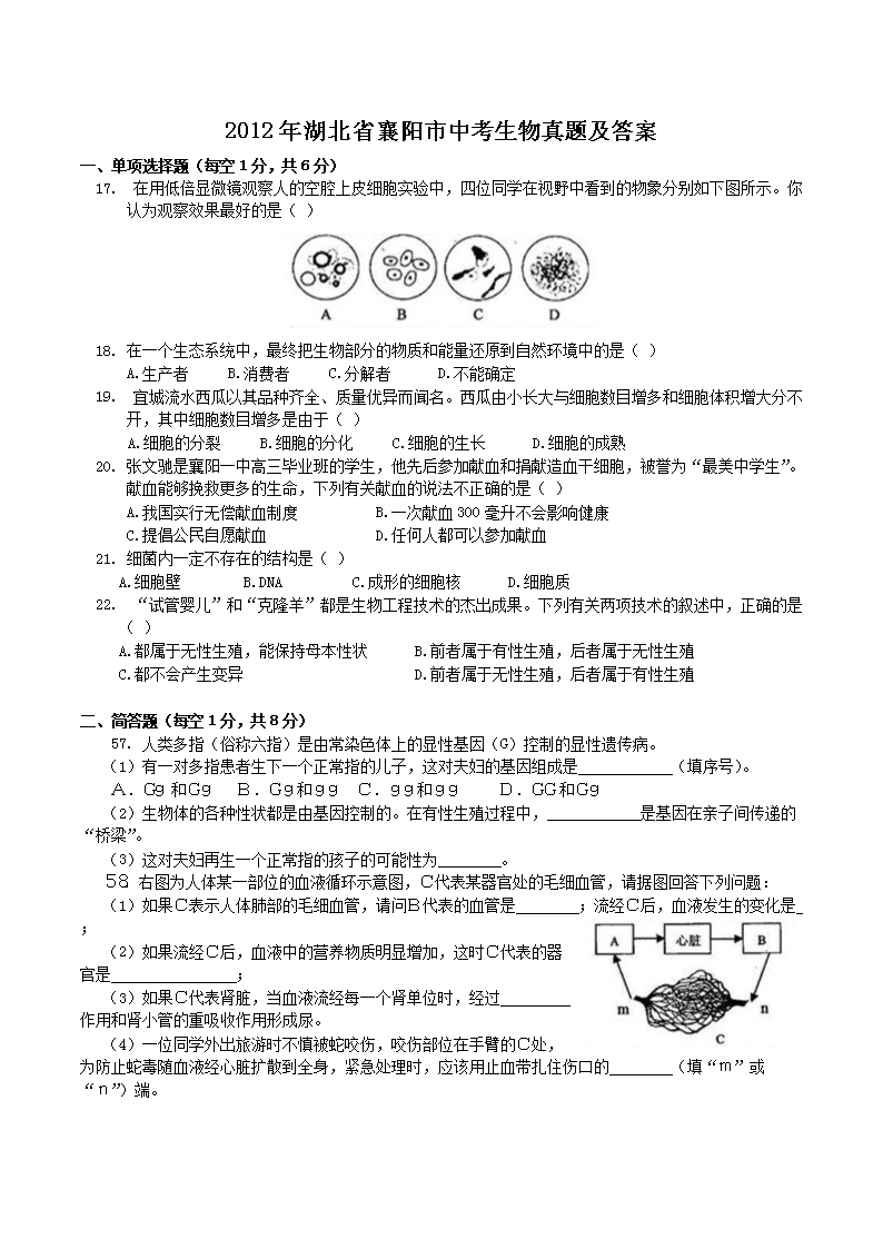 2012�����ʡ�������п��������⼰��