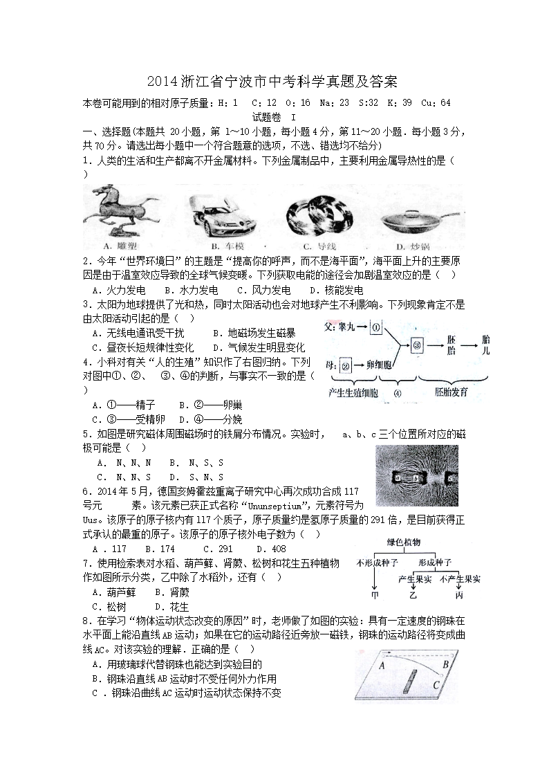 2014�㽭ʡ�������п���ѧ���⼰��