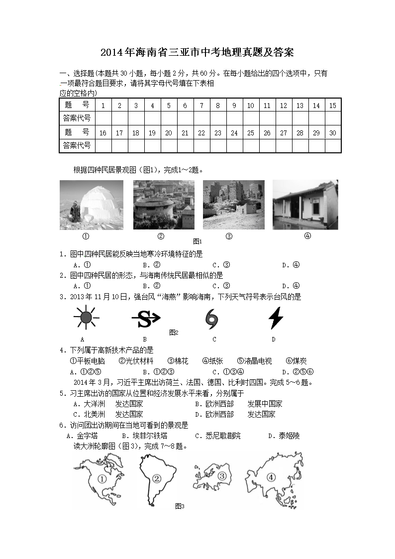 2014�꺣��ʡ�������п��������⼰��