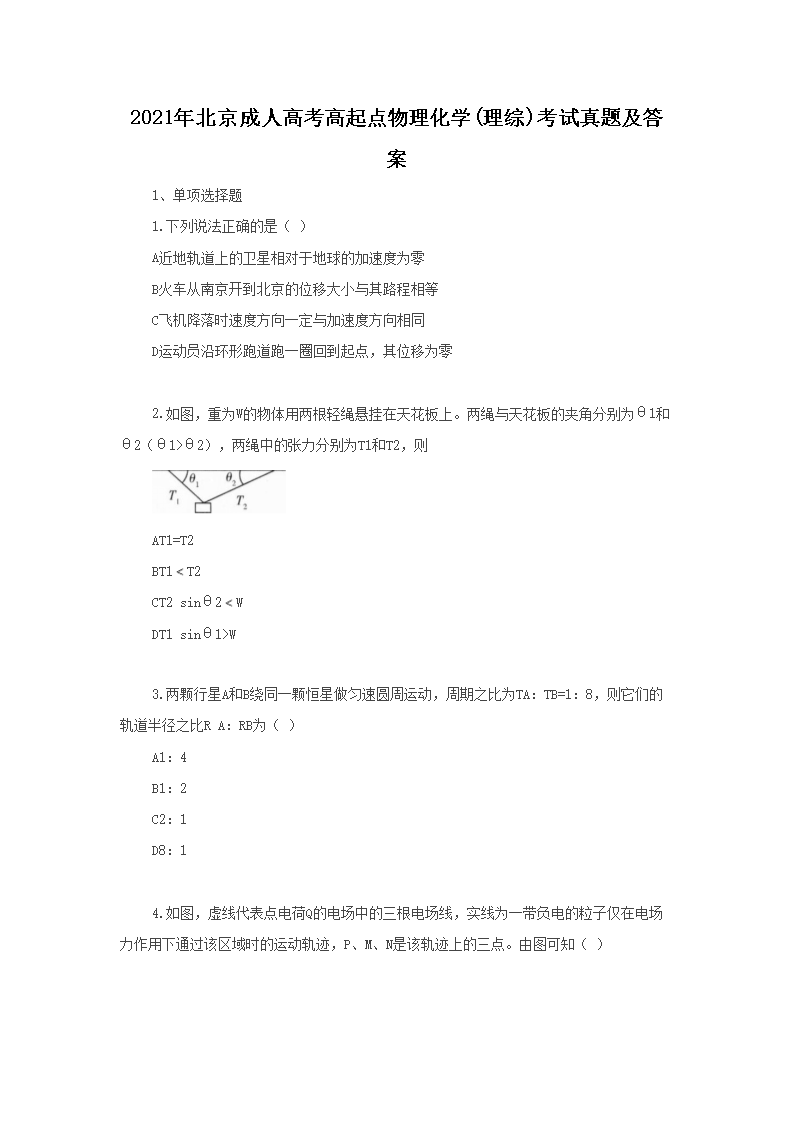 2021�걱�����˸߿������������ѧ(����)�������⼰��