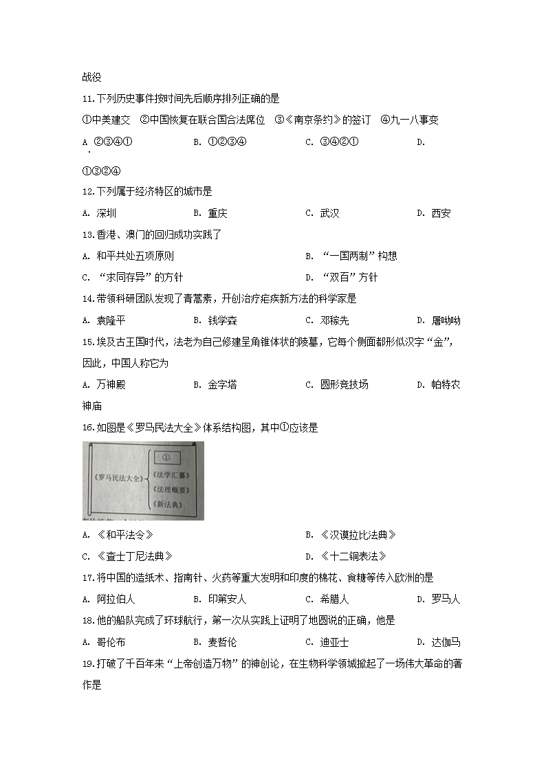 Removed_2020年辽宁丹东中考历史真题及答案2.png
