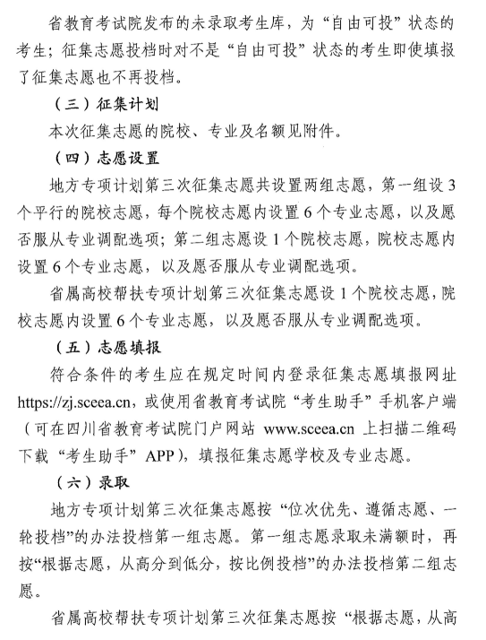 ����2022���Ĵ�ʡ�ط�ר��ƻ���ʡ����У���ר��ƻ�����������־Ը��֪ͨ