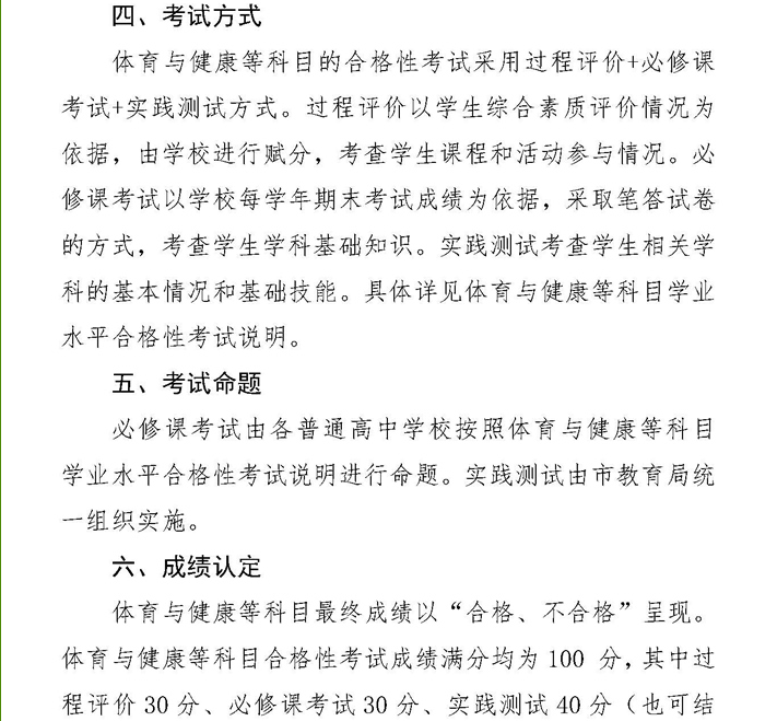 2022年黑龙江牡丹江普通高中体育与健康等科目学业水平合格性考试实施办法.png