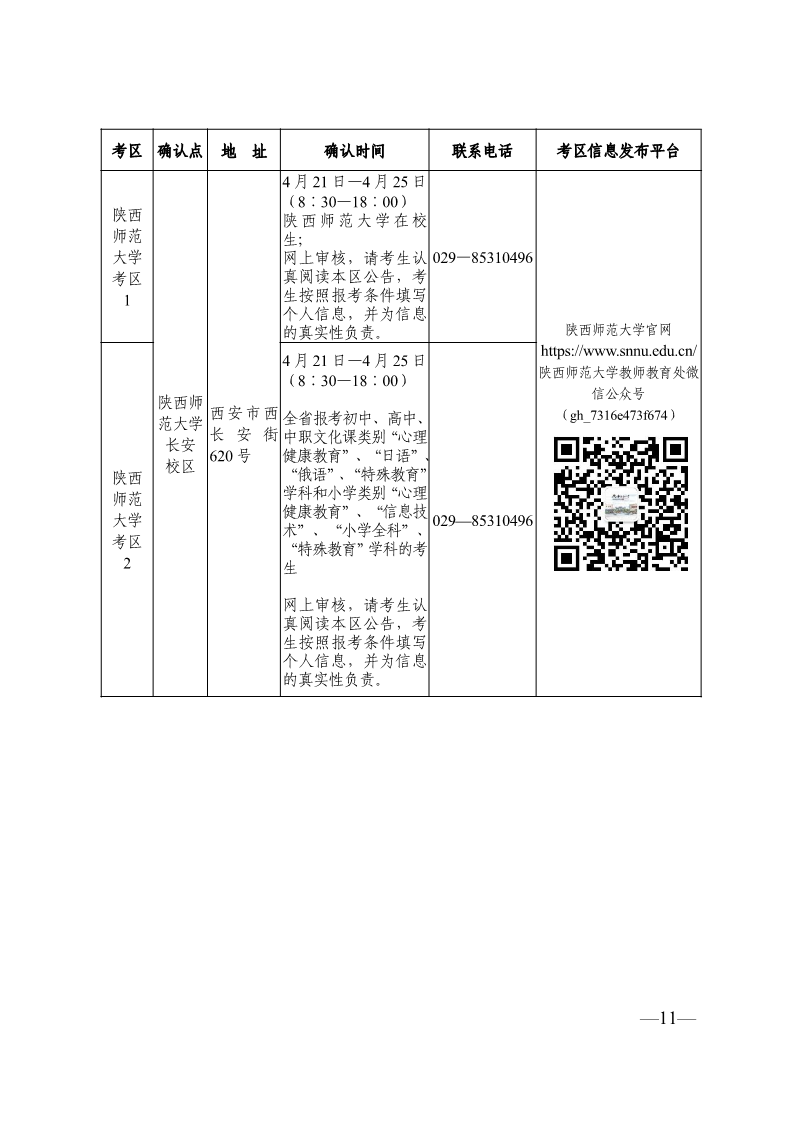 2025年上半年陕西省中小学教师资格考试面试考区信息表_4.png