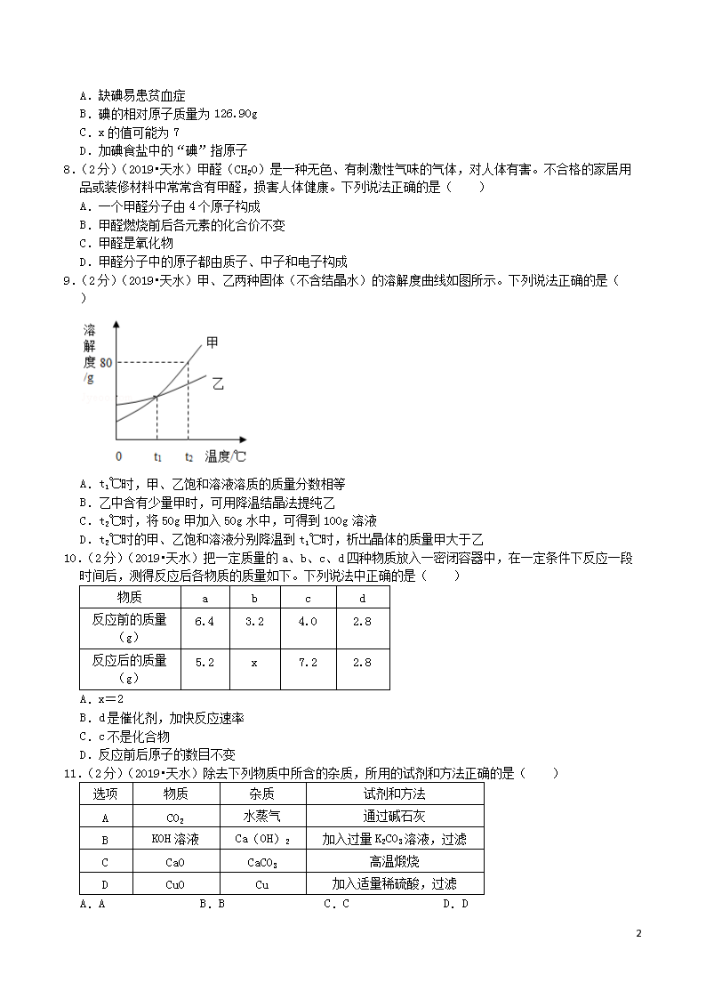 Removed_2019年甘肃省天水市中考化学真题及答案解析2.png