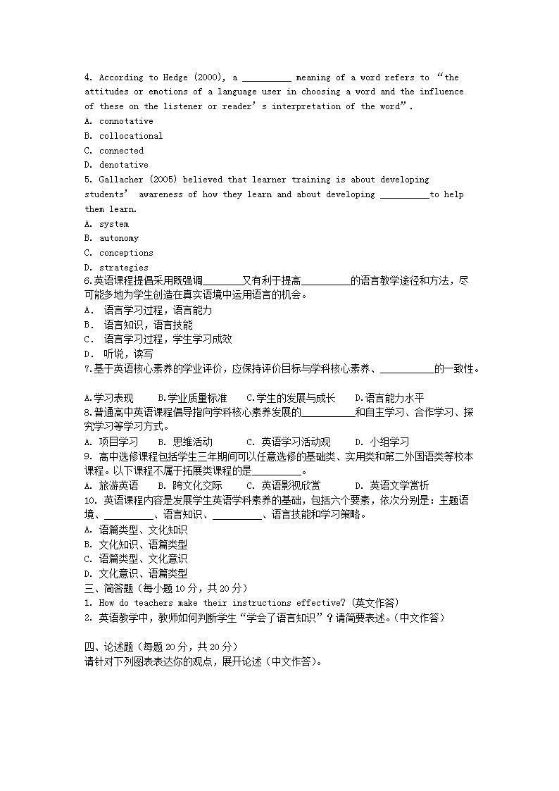 2020浙江杭州师范大学英语教学基础知识考研真题2.png