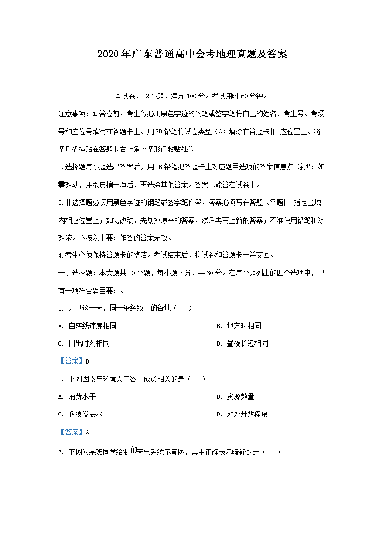 2020㶫ͨлῼ⼰