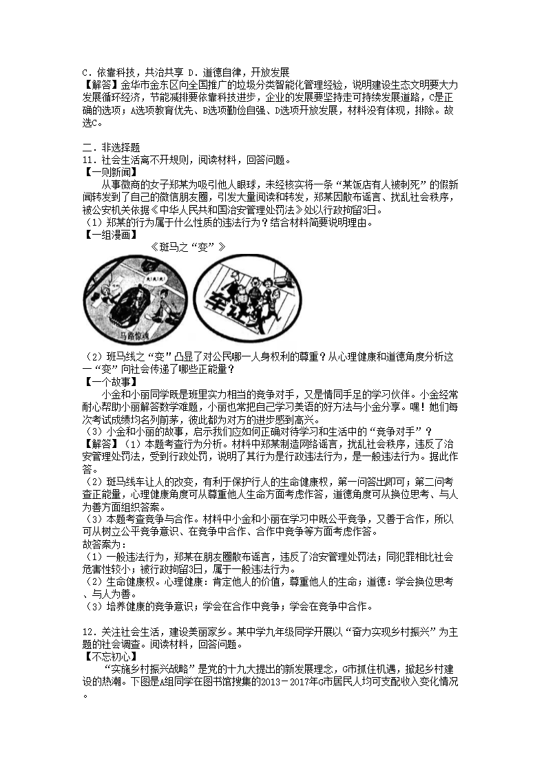 2018浙江省丽水市中考道德与法治真题及答�?.png