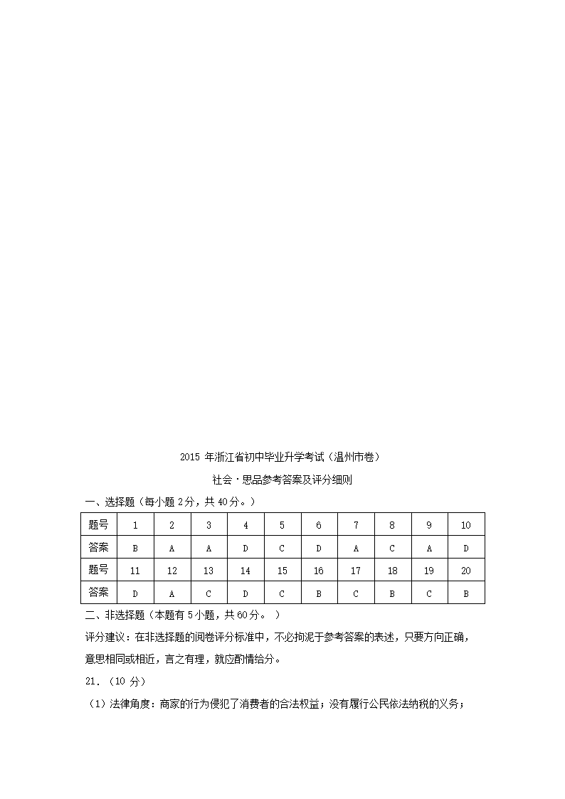 2015浙江省温州市中考道德与法治真题及答�?.png