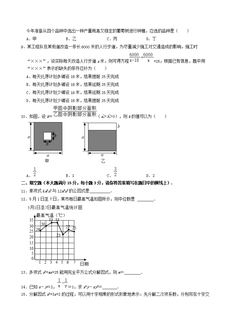 Removed_2021-2022学年山东省济宁市任城区八年级上学期期中数学试题及答案2.png