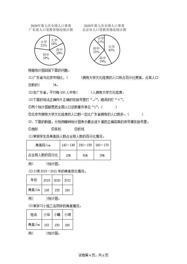 2021-2022年广东省广州市海珠区六年级上册期末数开云kaiyun(中国)试卷及答案(人教�?4.png