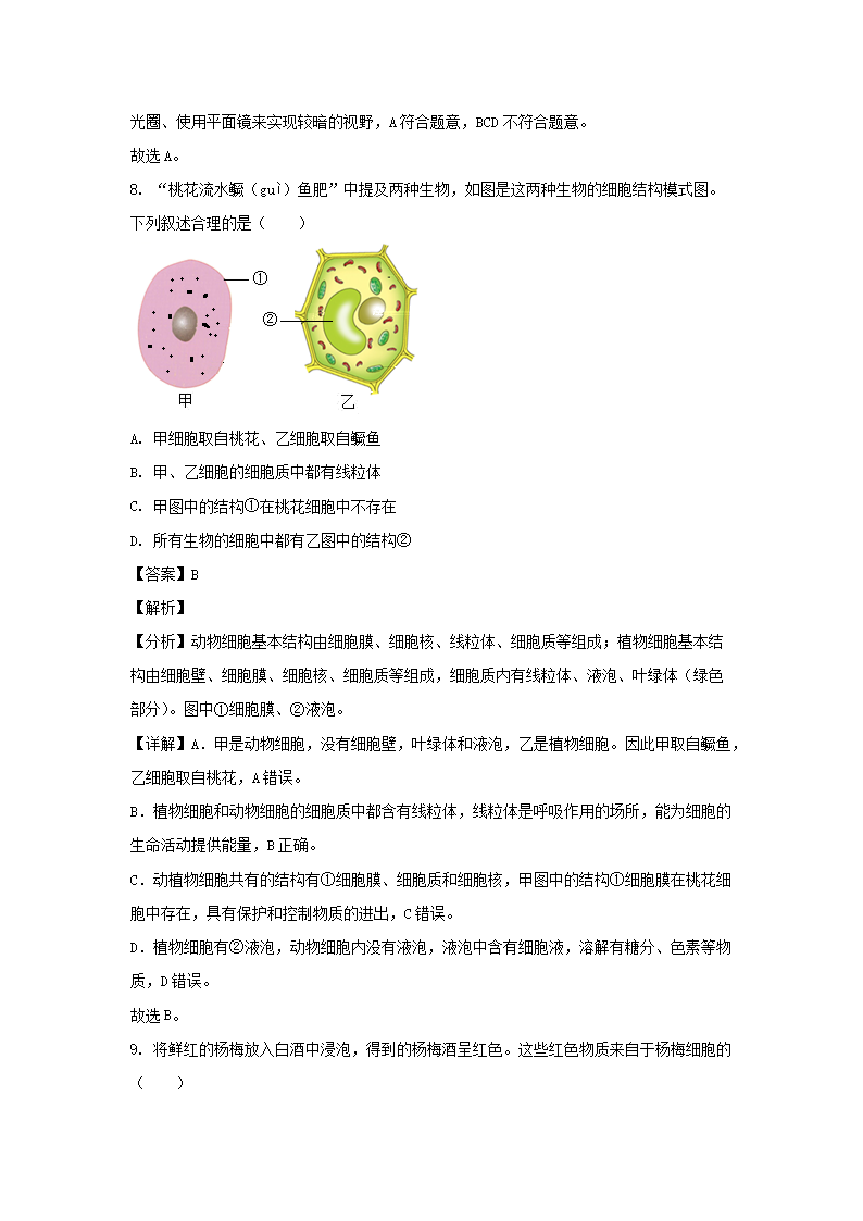 2023-2024开云kaiyun(中国)年四川成都成华区七年级上册生物期末试卷及答�?.png