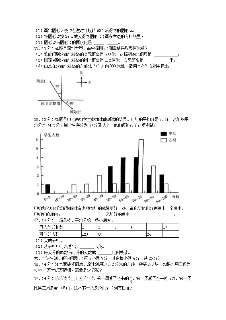 2021年广东省深圳市南山区小升初数学试卷及答案4.png