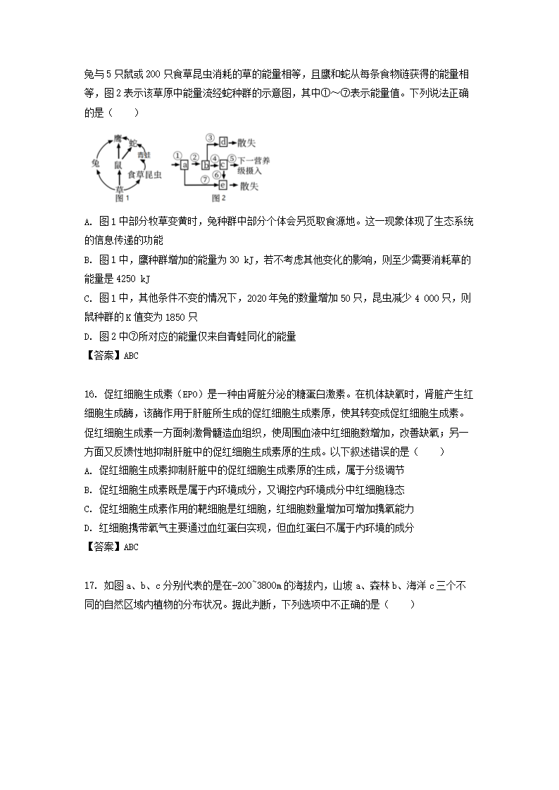 Removed_2021-2022學(xué)年江蘇省鹽城高二下學(xué)期生物4月月考試題及答案5.png